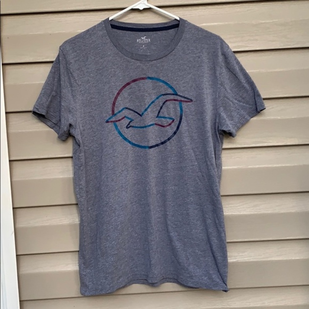 Hollister men’s gray short sleeve tee shirt $5/25
